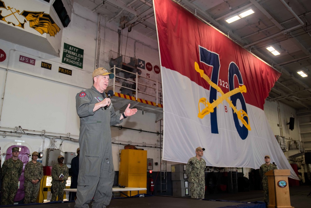 USS Ronald Reagan (CVN 76) hosts meritorious advancement program ceremony