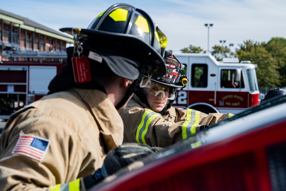 100th CES Firefighters participate in a Natural Disaster Mass Care Exercise