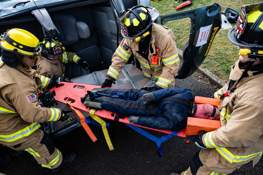 100th CES Firefighters participate in a Natural Disaster Mass Care Exercise