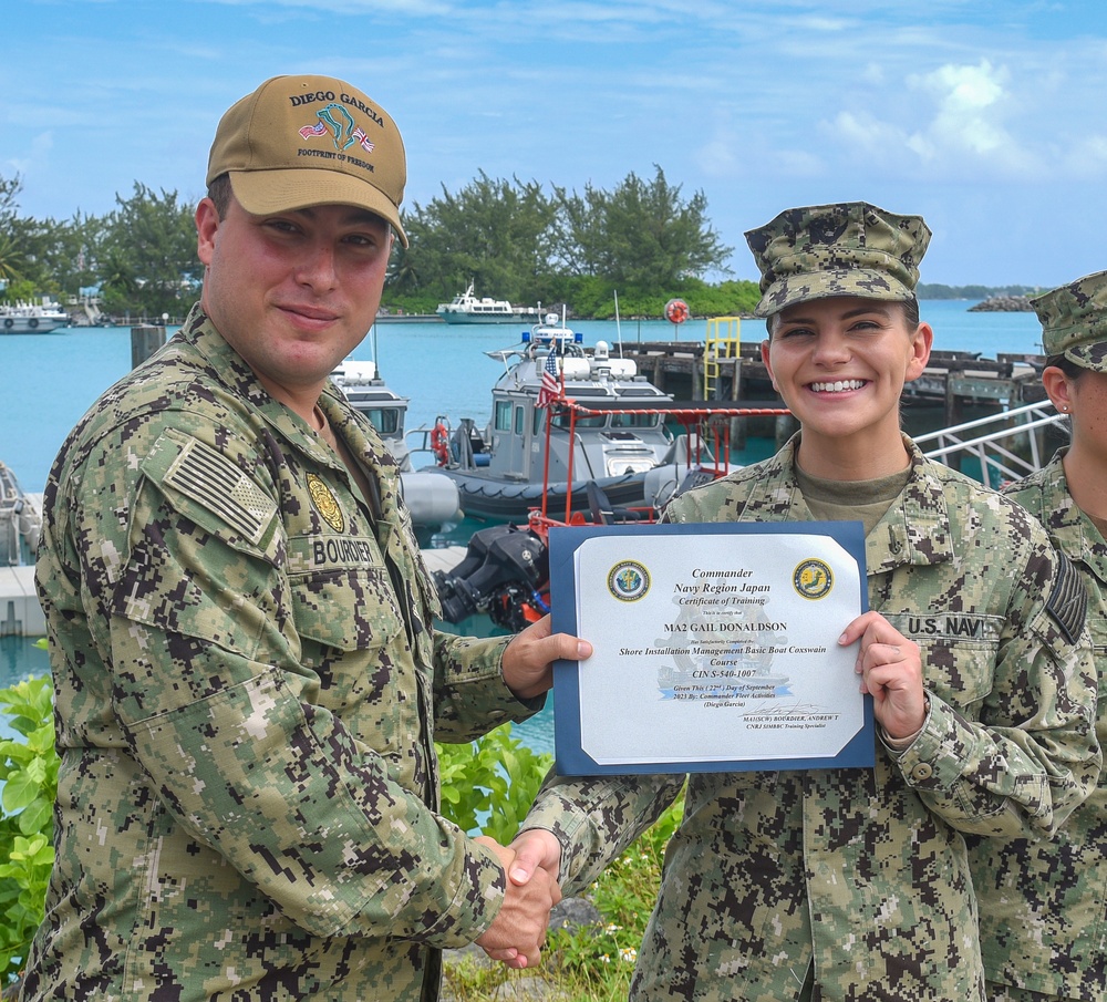 NSF Diego Garcia SIMBBC course graduation – September 2023