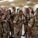 U.S. Marine Corps Candidates with Officer Candidate School receive their sergeant instructors