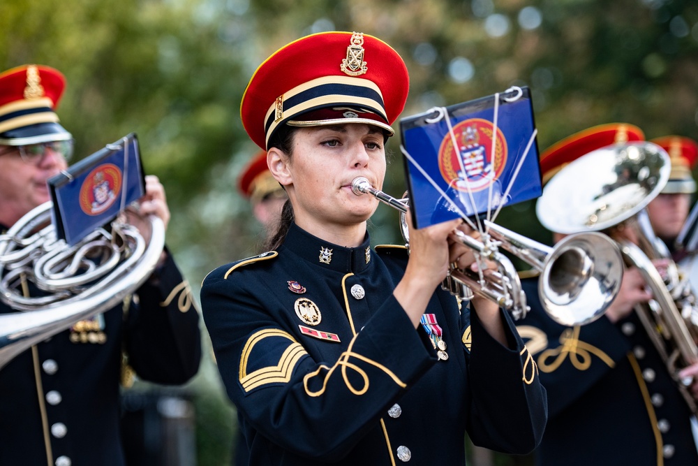 France Chief of Defense Staff Gen. Thierry Burkhard Participates in an Armed Forces Full Honors Wreath-Laying Ceremony at the Tomb of the Unknown Soldier