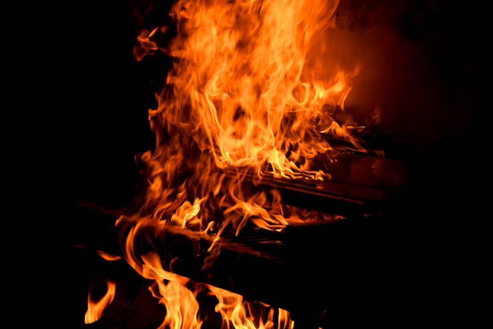 319th Reconnaissance Wing holds piano burning for Battle of Britain