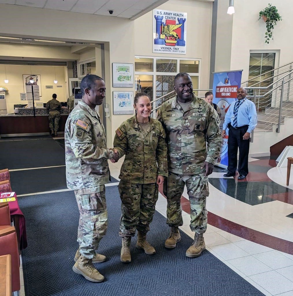 A focus on collaboration: Lt. Gen. Dingle's visit to Vicenza Health Clinic