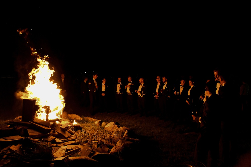 319th Reconnaissance Wing holds piano burning for Battle of Britain