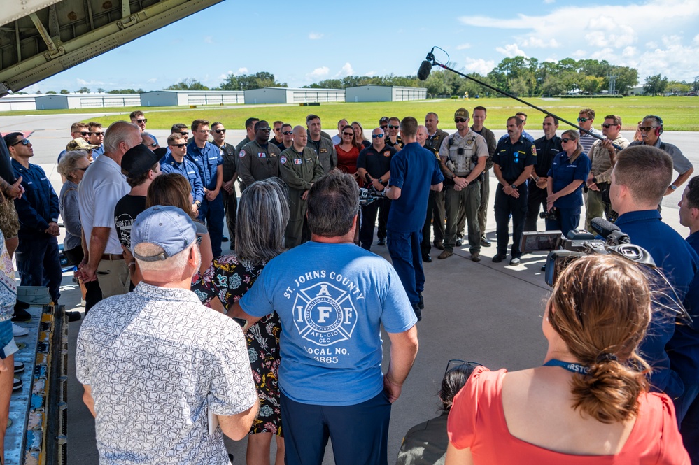 Coast Guard, partner agencies reunite with survivor in St. Augustine