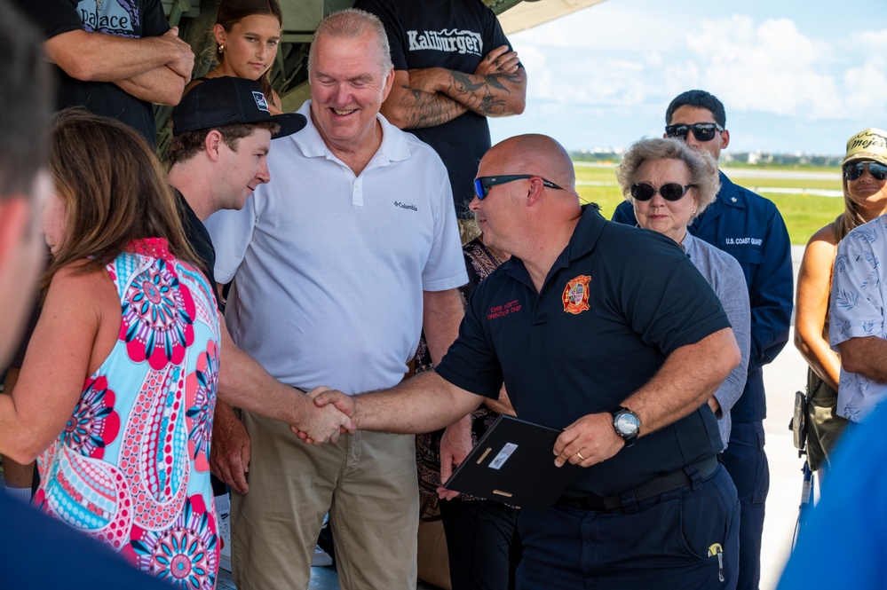 Coast Guard, partner agencies reunite with survivor in St. Augustine