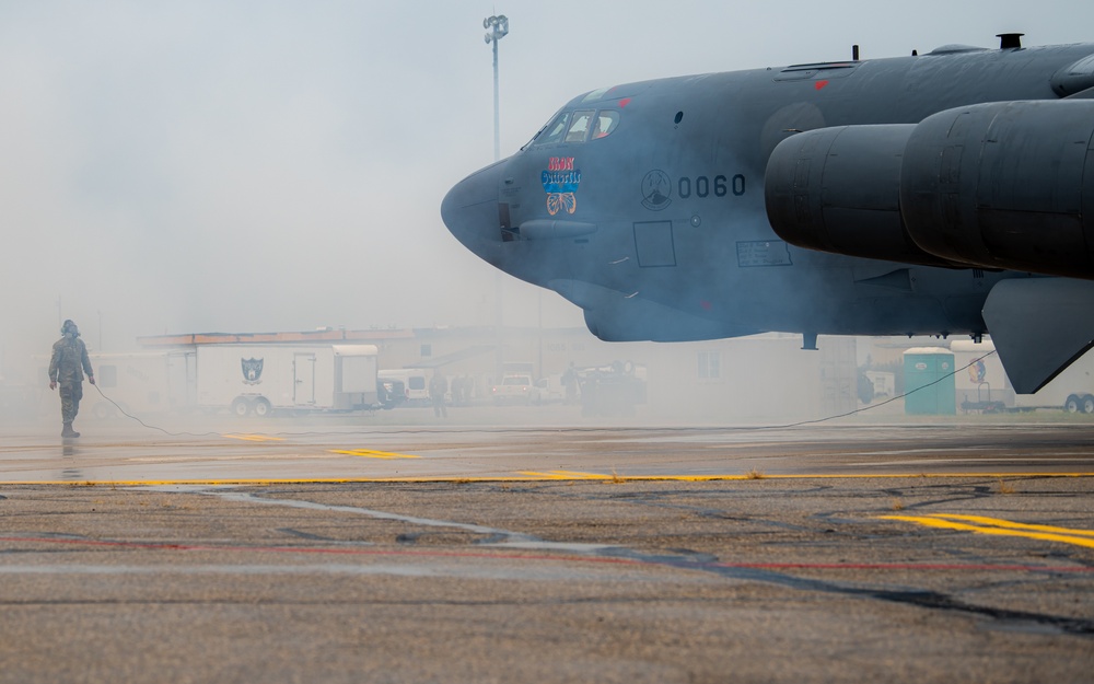 Cartridge starting a B-52H