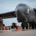 Security forces guarding a B-52H