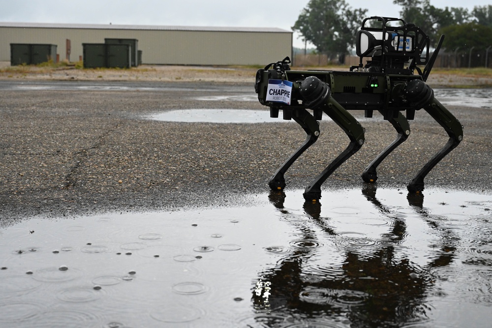 Robot dogs bring the bark to Barksdale