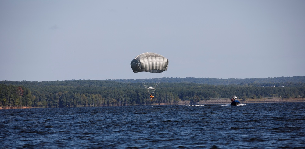 82nd Airborne Division Paratroopers hone proficiency in water jump operations