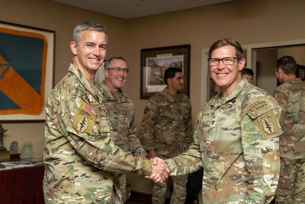 Special Visit by Col. Matthew Tucker and Chief Master Sgt. Clint Grizzell at Camp 'Bull' Simons