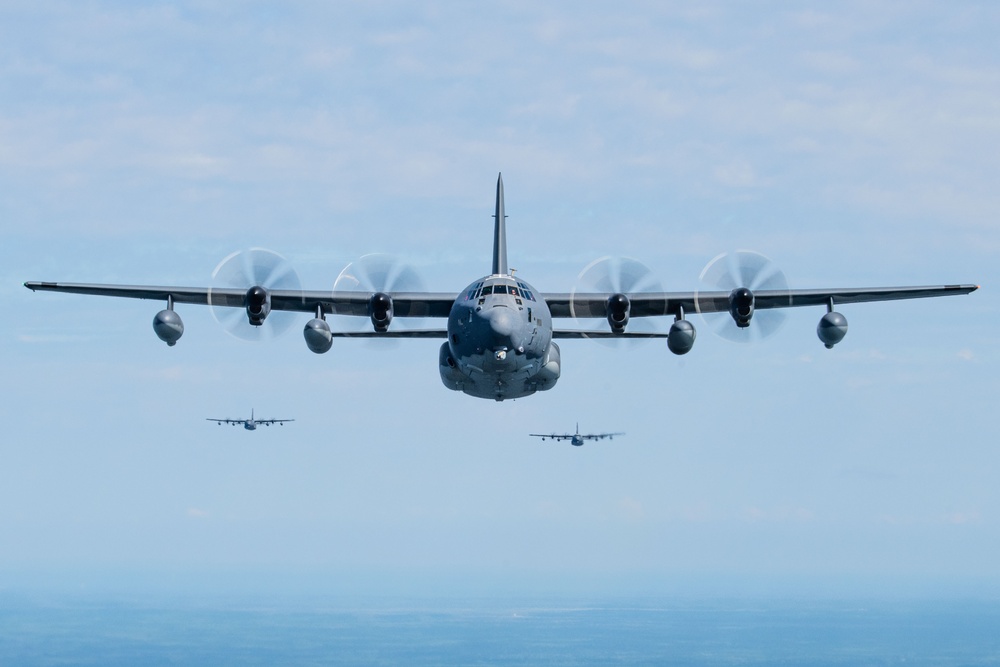 DVIDS - Images - Crews conduct four-ship formation flight, jump ...