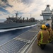 HMS Prince of Wales Receives Fuel from USNS Supply During Resupply Operation at Sea