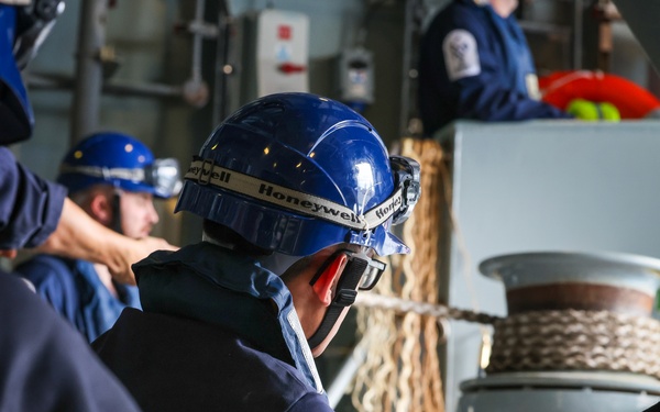 HMS Prince of Wales Receives Fuel from USNS Supply During Resupply Operation at Sea