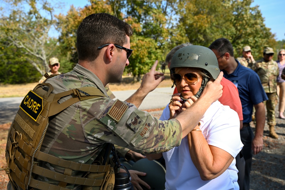 AMC Civic Leaders, command team visit Herk Nation