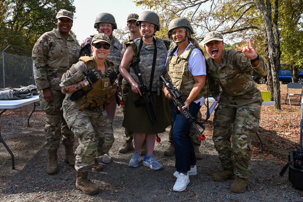 AMC Civic Leaders, command team visit Herk Nation