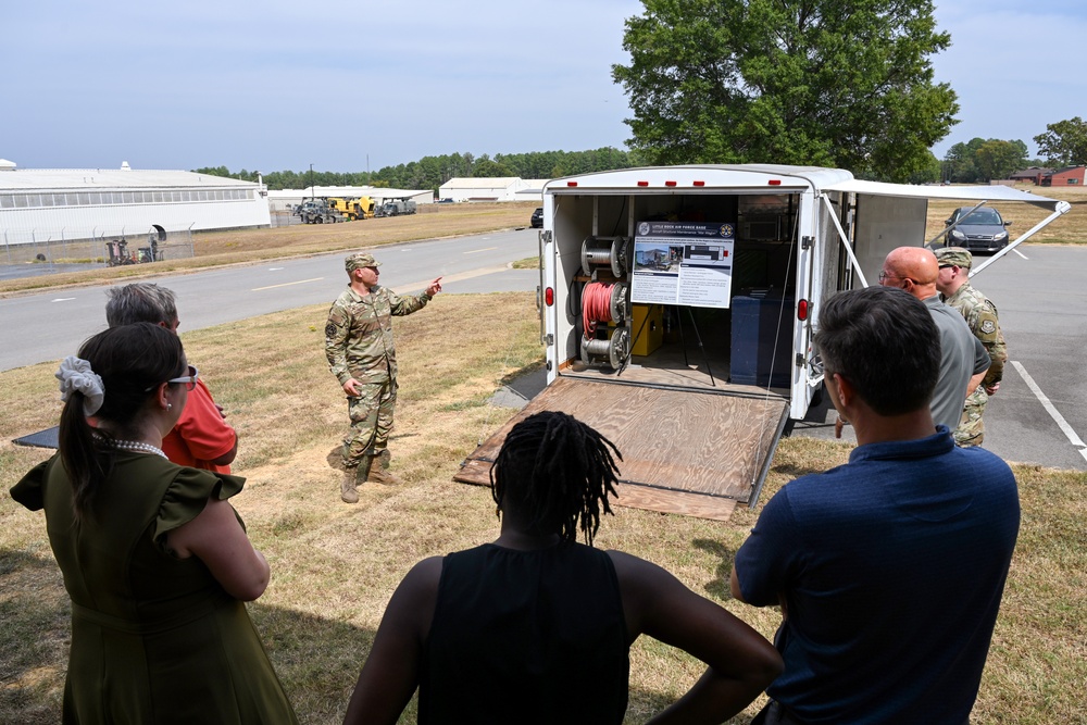 AMC Civic Leaders, command team visit Herk Nation
