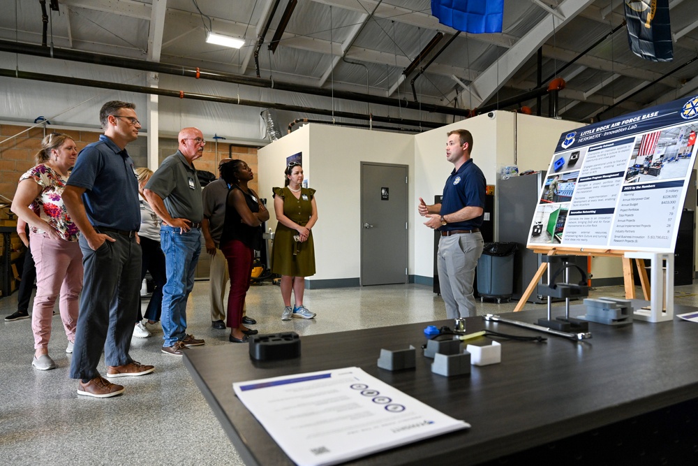 AMC Civic Leaders, command team visit Herk Nation