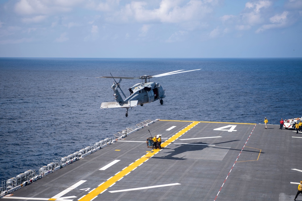 Flight Operations Onboard USS Boxer (LHD 4)