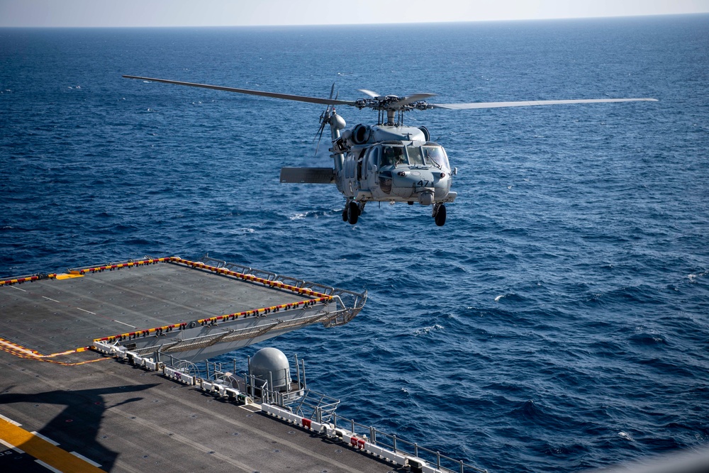 Flight Operations Onboard USS Boxer (LHD 4)