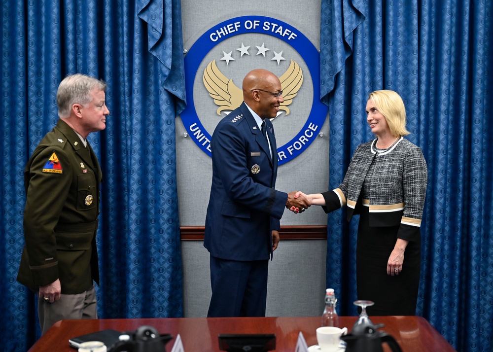 CSAF Brown meets U.S. Ambassador to Ukraine Brink