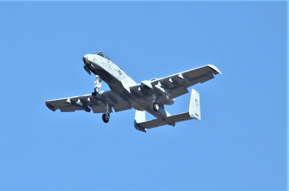 Air Force A-10s hold September 2023 training at Fort McCoy