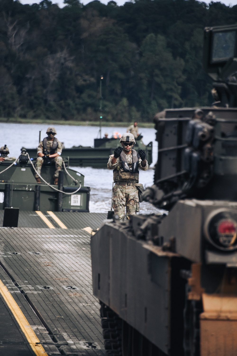 Tour group dips toe in Army experience, witness wet gap crossing