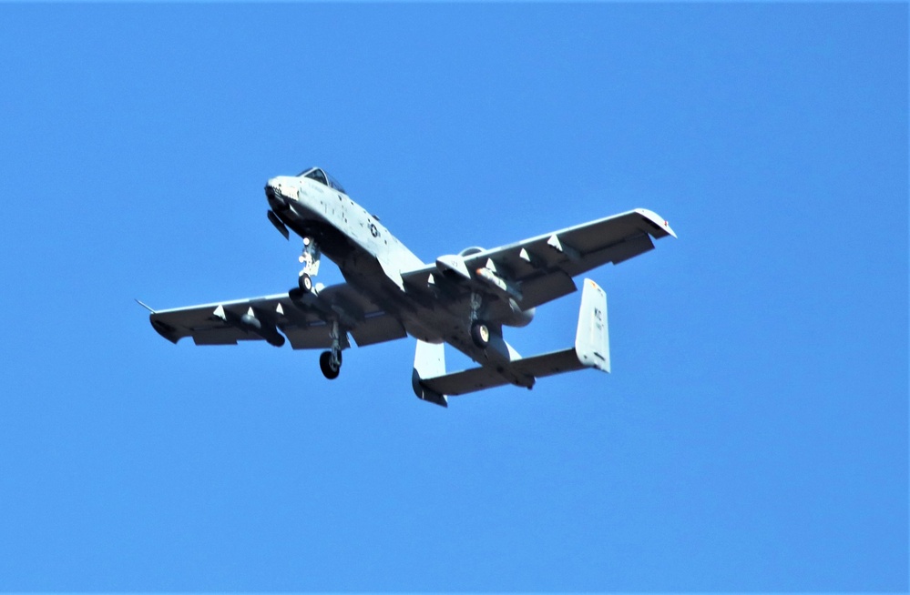 Air Force A-10s hold September 2023 training at Fort McCoy