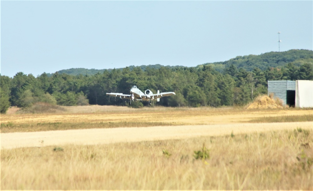 Air Force A-10s hold September 2023 training at Fort McCoy