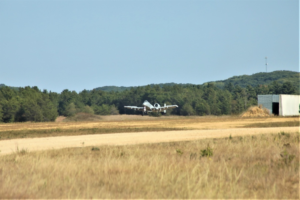 Air Force A-10s hold September 2023 training at Fort McCoy