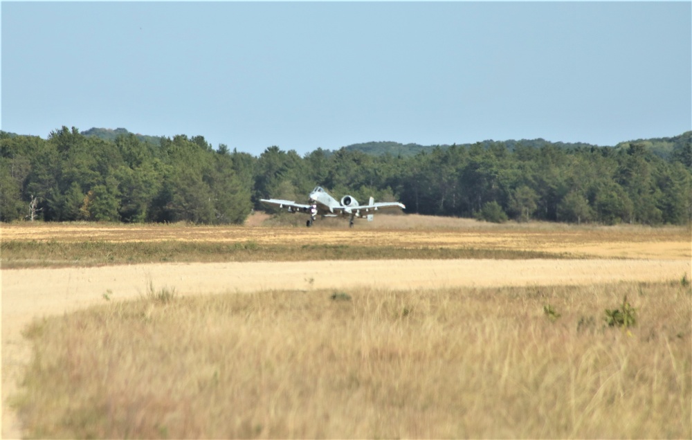 Air Force A-10s hold September 2023 training at Fort McCoy