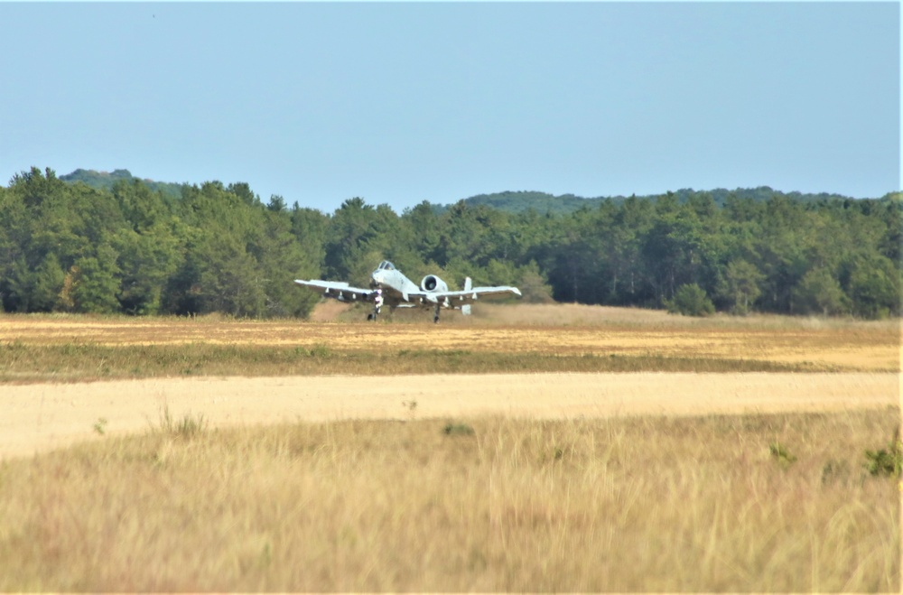 Air Force A-10s hold September 2023 training at Fort McCoy