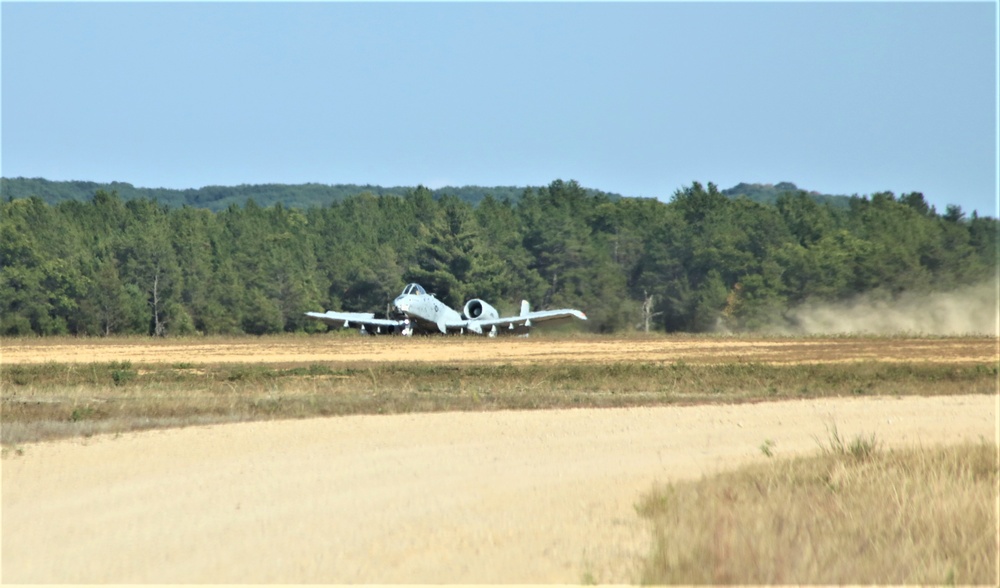 Air Force A-10s hold September 2023 training at Fort McCoy