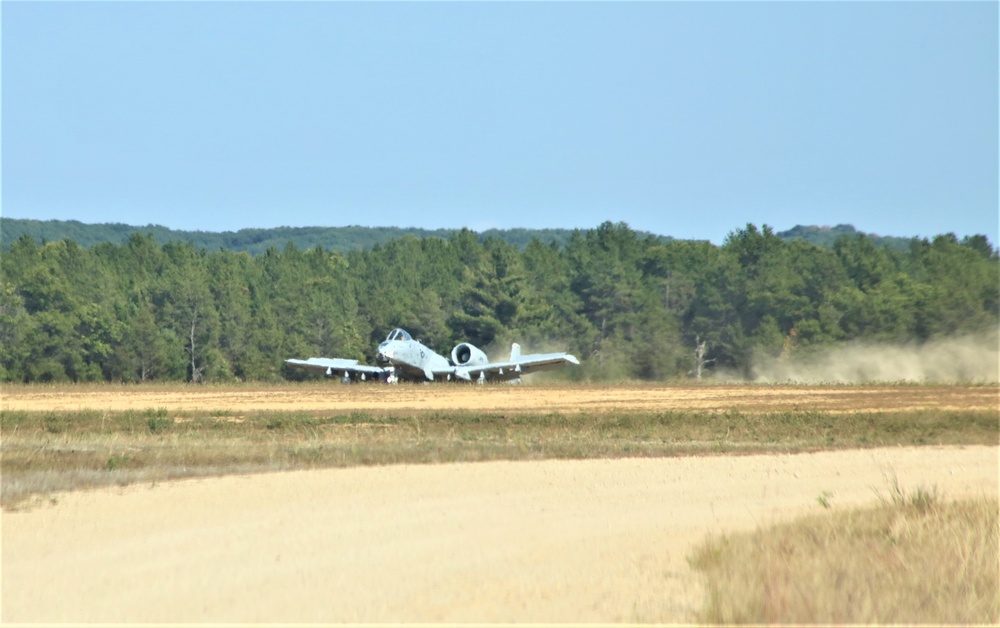 Air Force A-10s hold September 2023 training at Fort McCoy