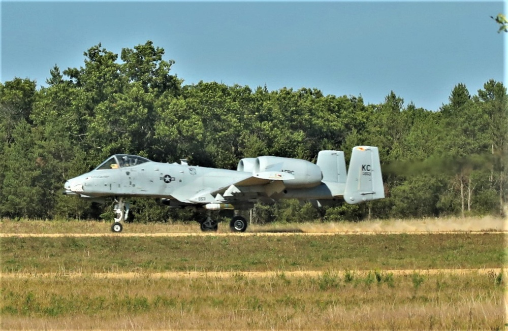 Air Force A-10s hold September 2023 training at Fort McCoy