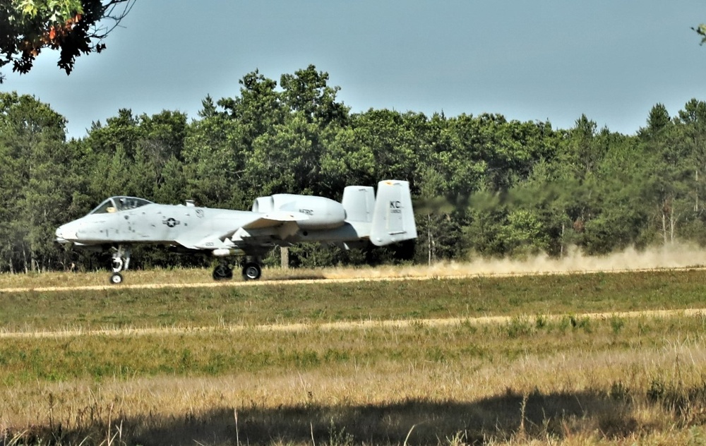 Air Force A-10s hold September 2023 training at Fort McCoy