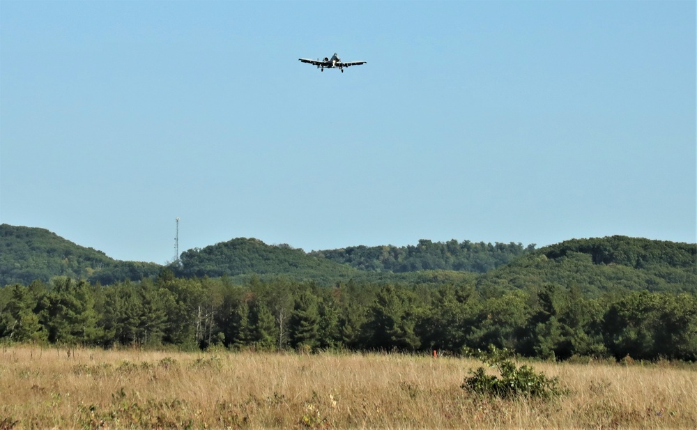 Air Force A-10s hold September 2023 training at Fort McCoy