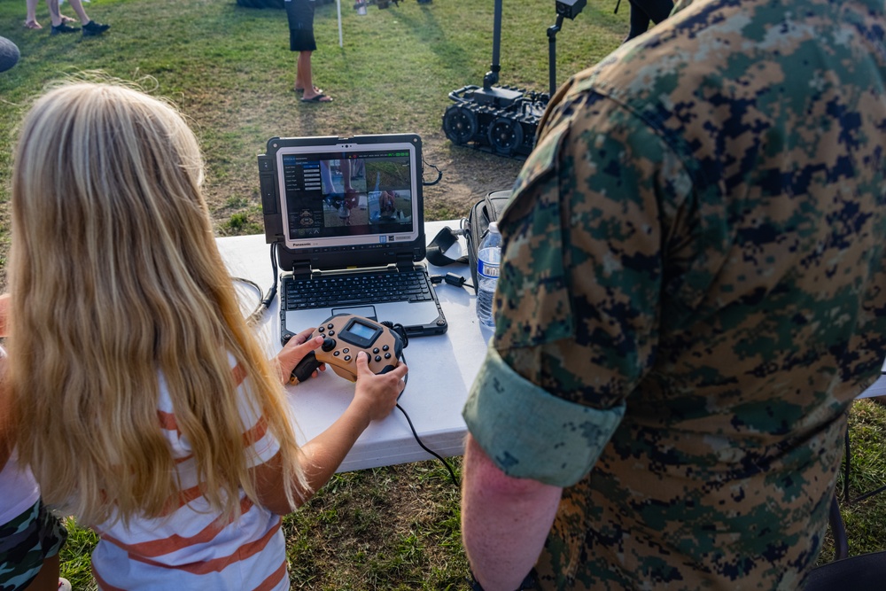 Marines visit San Clemente for Military Appreciation Night