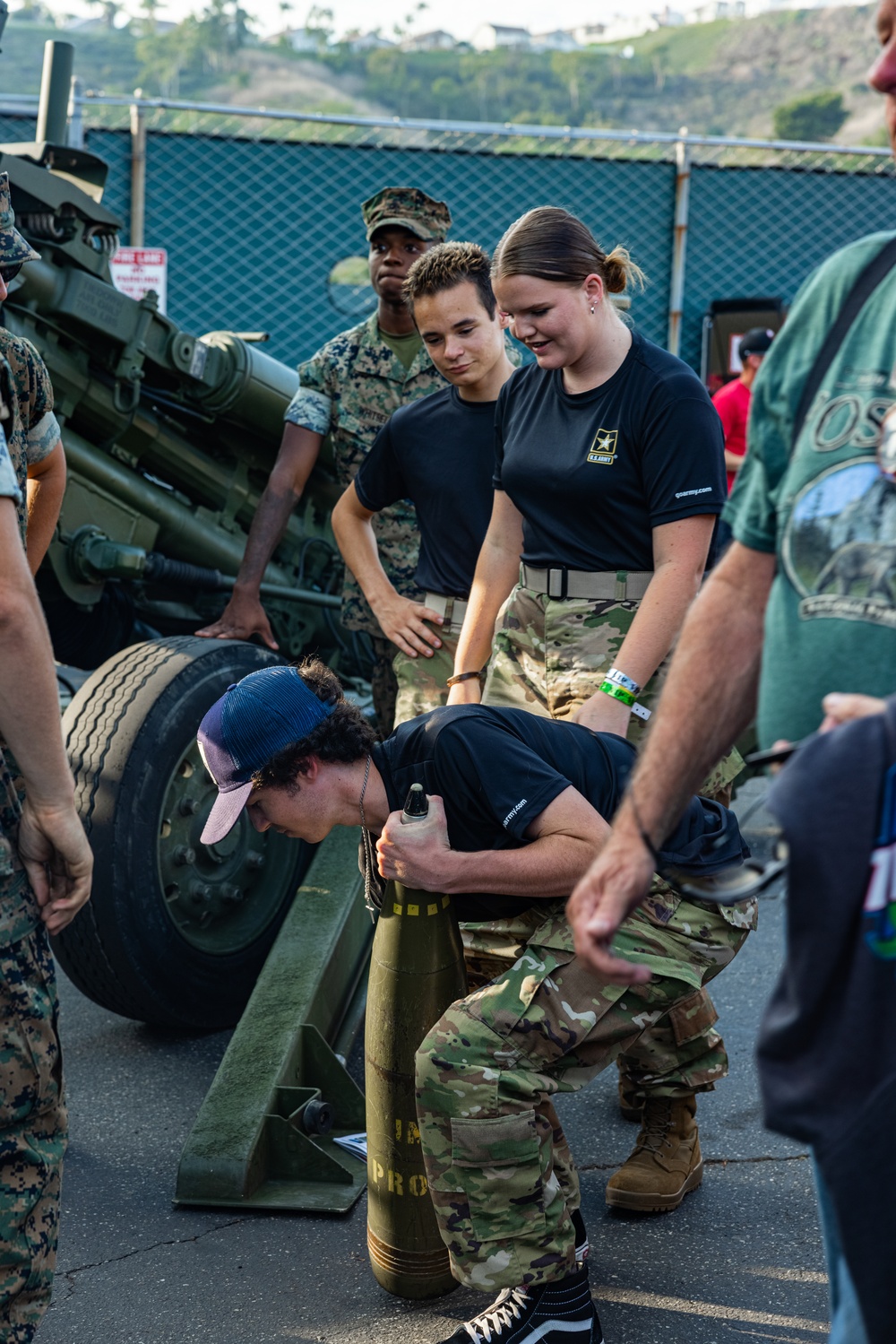 Marines visit San Clemente for Military Appreciation Night