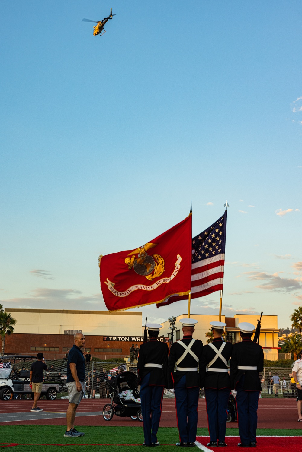 Marines visit San Clemente for Military Appreciation Night