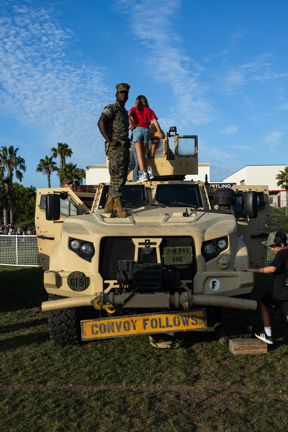 Marines visit San Clemente for Military Appreciation Night