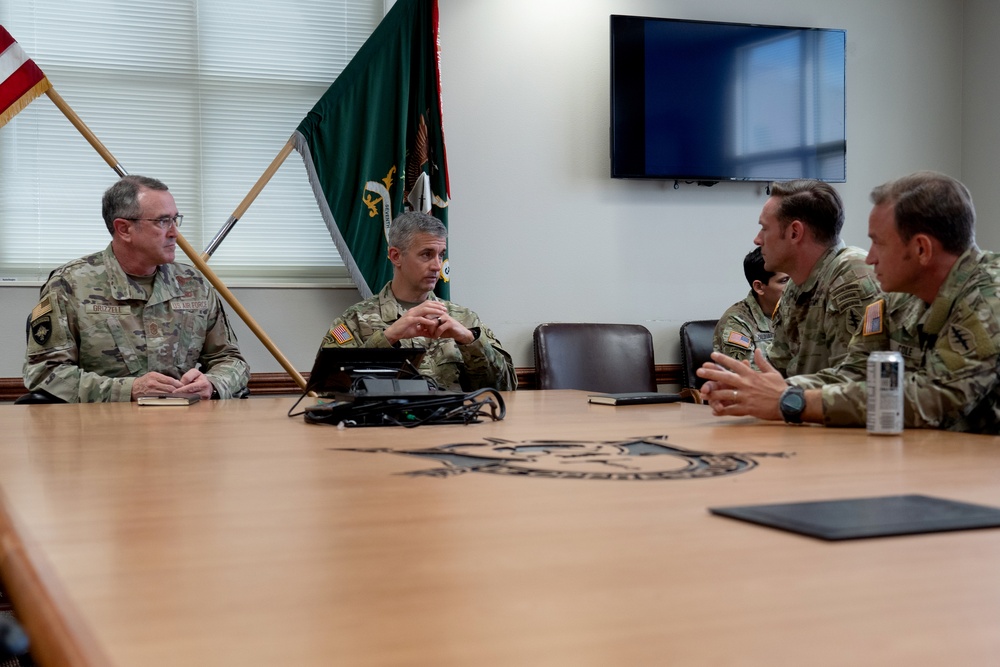 Special Visit by Col. Matthew Tucker and Chief Master Sgt. Clint Grizzell at Camp 'Bull' Simons