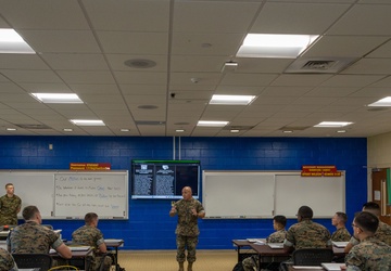Commander of Training Command visits Marine Corps Combat Service Support Schools