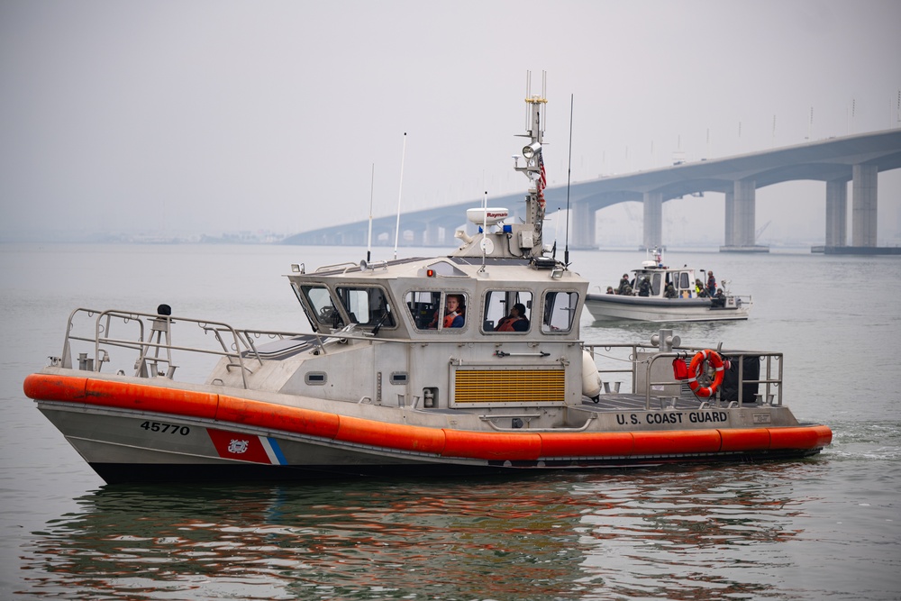 Coast Guard, local and state agencies participate in a multi-day exercise in San Francisco Bay