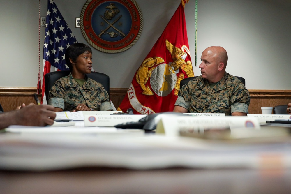Commander of Training Command visits Marine Corps Combat Service Support Schools