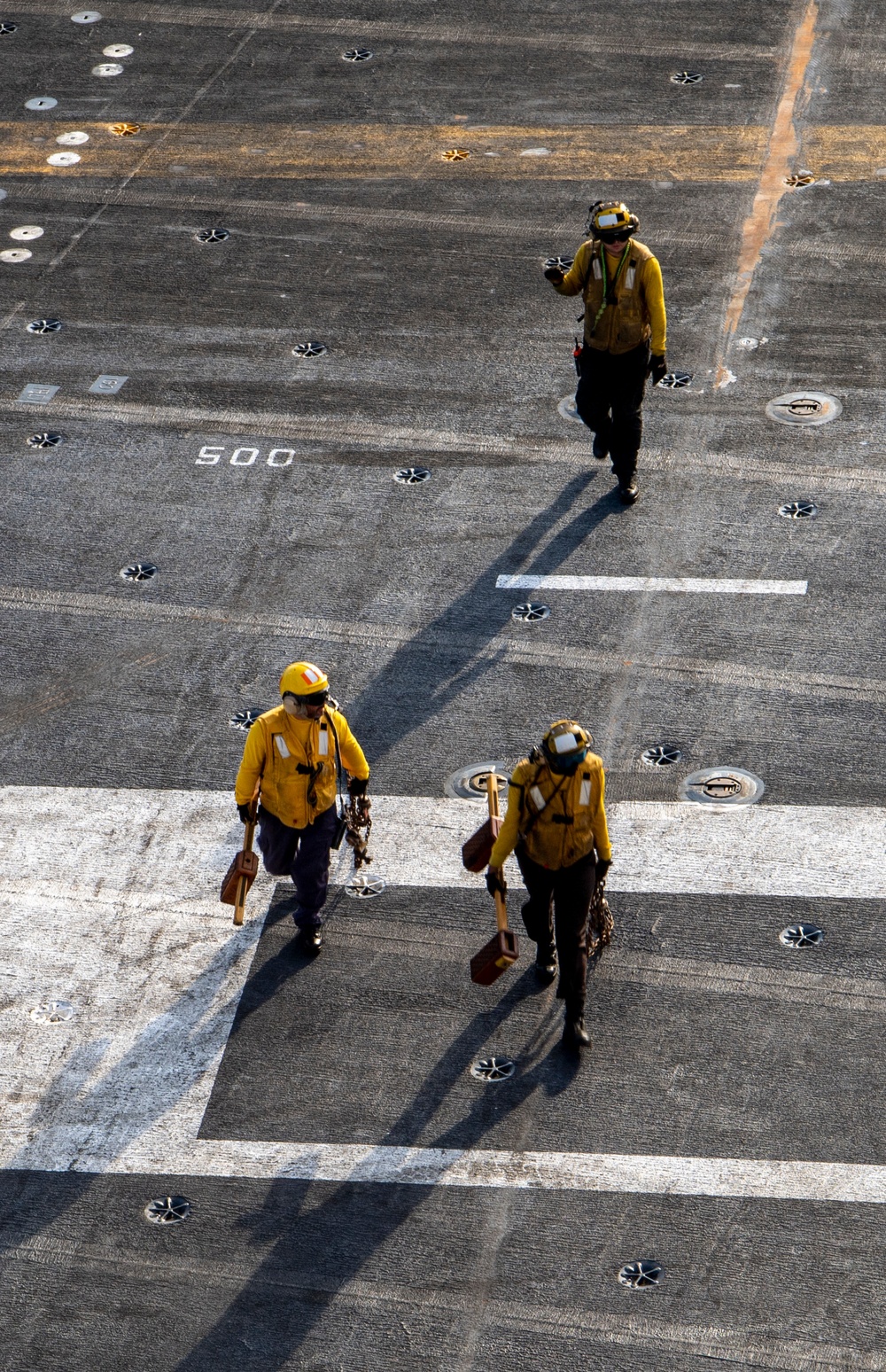 Sailors Transport Chock And Chains