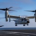 A CMV-22B Osprey Lands On The Flight Deck