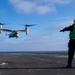 A CMV-22B Osprey Lands On The Flight Deck