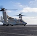 CMV-22B Osprey Rests On The Flight Deck